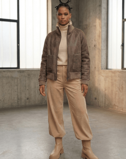 Cazadora bomber de doble faz