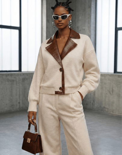 CHAQUETA CORTA DE LANA ALPACA 