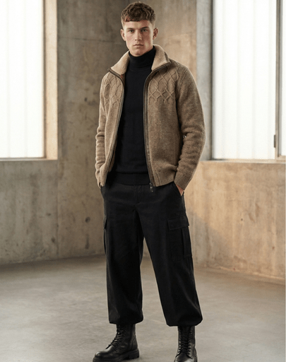 CHAQUETA LANA Y DOBLE FAZ