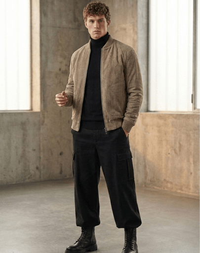 CHAQUETA ANTE ESTAMPADO