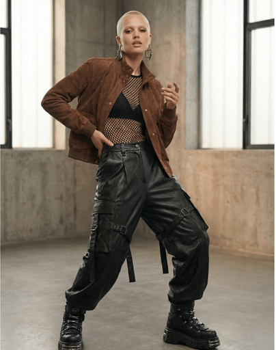 Cazadora bomber de ante 